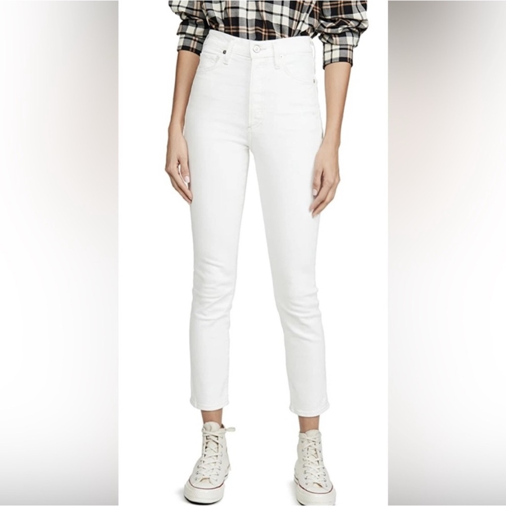Citizens of Humanity Women's  OLIVIA high rise slim ankle White Jeans size 26